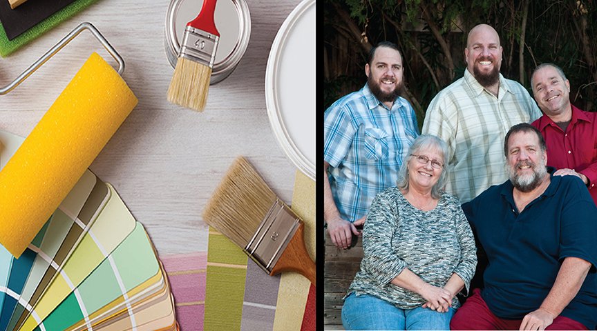 Professional Painting is in Our Blood Tarr Family portrait